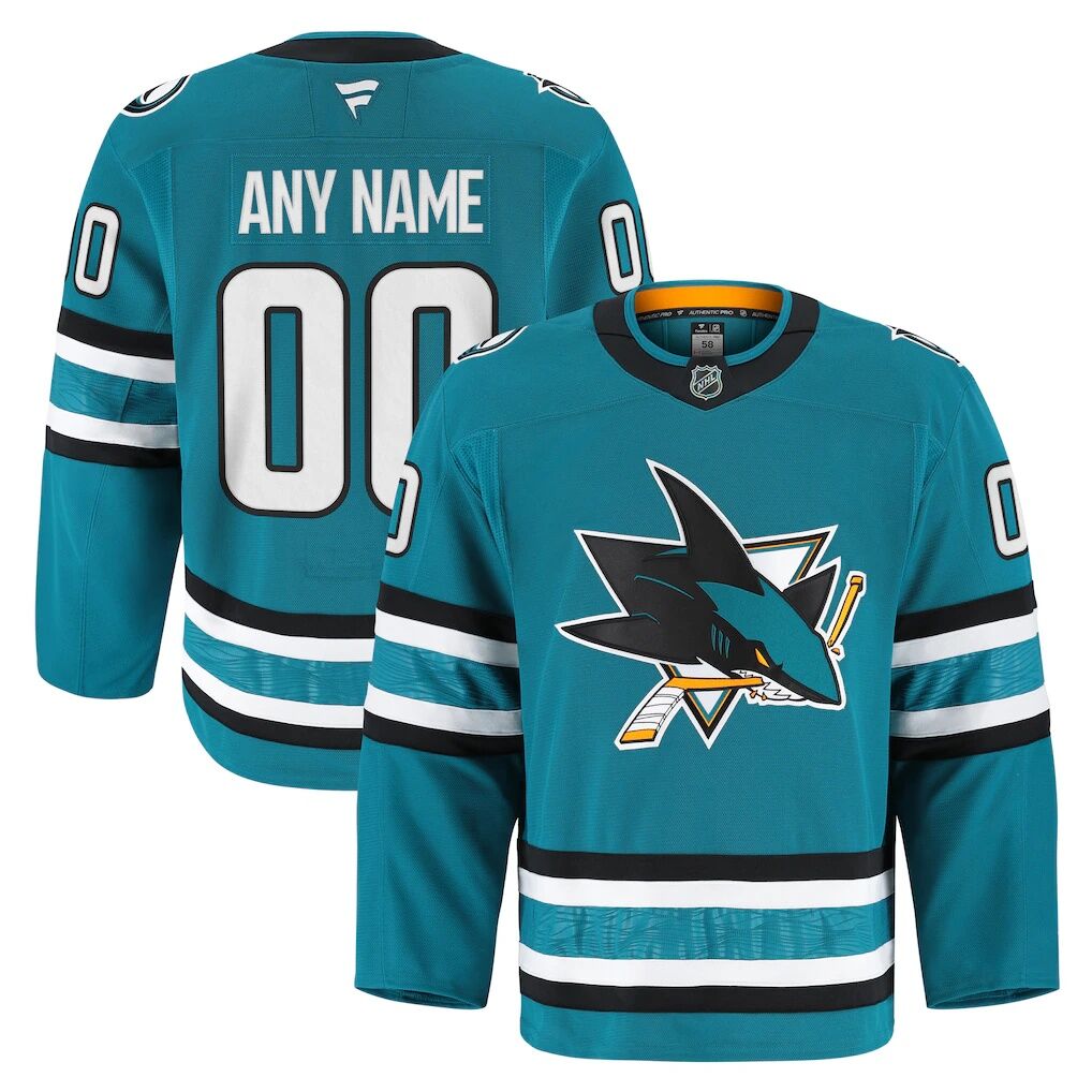 San Jose Sharks Fashion7 Home Authentic Pro Custom Jersey