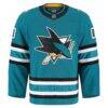 San Jose Sharks Fashion7 Home Authentic Pro Custom Jersey - Teal - Side View