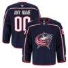 Columbus Blue Jackets Fashion7 Home Authentic Pro Custom Jersey - Navy - Front View