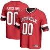 Louisville Cardinals GameDay Greats Unisex NIL Pick-A-Player Football Fashion Jersey - Red - Front View