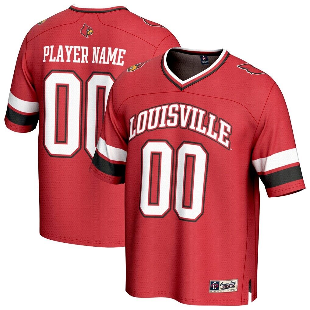 Louisville Cardinals GameDay Greats Unisex NIL Pick-A-Player Football Fashion Jersey