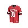 Louisville Cardinals GameDay Greats Unisex NIL Pick-A-Player Football Fashion Jersey - Red - Side View
