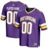 ECU Pirates GameDay Greats Unisex NIL Pick-A-Player Football Fashion Jersey - Purple - Front View