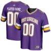 ECU Pirates GameDay Greats Youth NIL Pick-A-Player Football Fashion Jersey - Purple - Front View