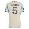 Jakob Glesnes Philadelphia Union adidas 2024 Authentic Secondary Player Jersey - - Detail View