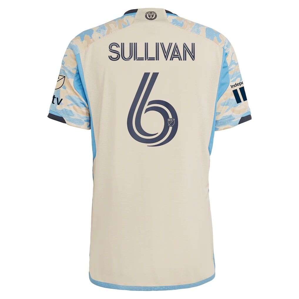 Cavan Sullivan Philadelphia Union adidas 2024 Authentic Secondary Player Jersey - Tan