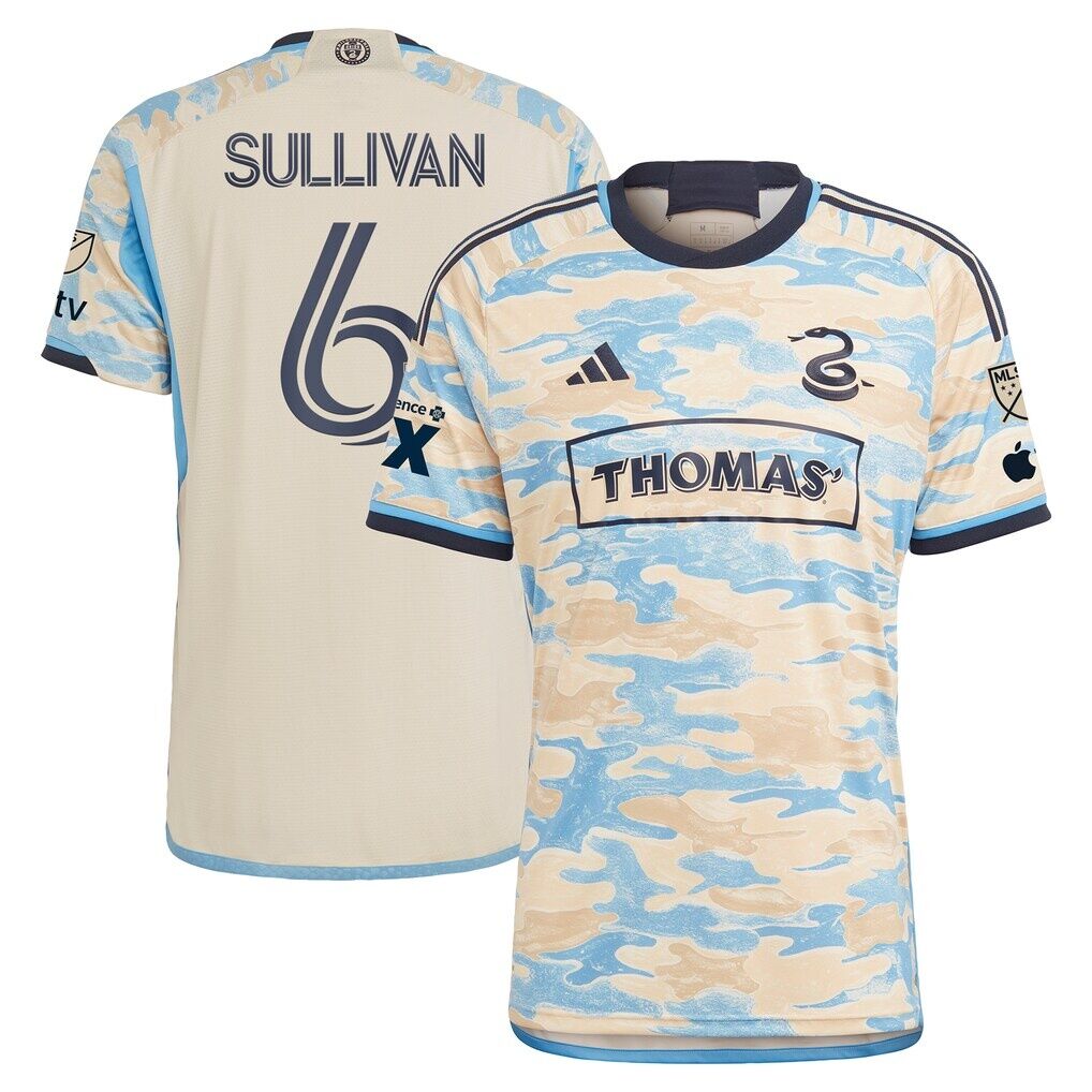 Cavan Sullivan Philadelphia Union adidas 2024 Authentic Secondary Player Jersey - Tan