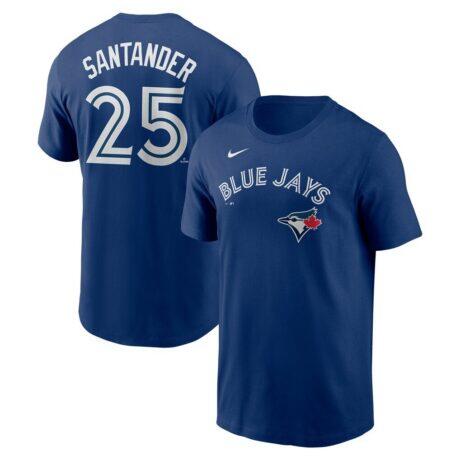 Anthony Santander Toronto Blue Jays Nike Fuse Name & Number T-Shirt - - Front View