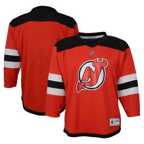 New Jersey Devils Youth Replica Jersey - Red - Front View