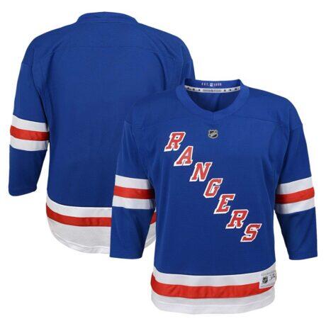 New York Rangers Youth Replica Jersey - Blue - Front View