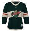 Minnesota Wild Youth Replica Custom Jersey - Green - Front View