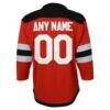 New Jersey Devils Youth Replica Custom Jersey - Red - Detail View