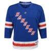New York Rangers Youth Replica Custom Jersey - Blue - Side View
