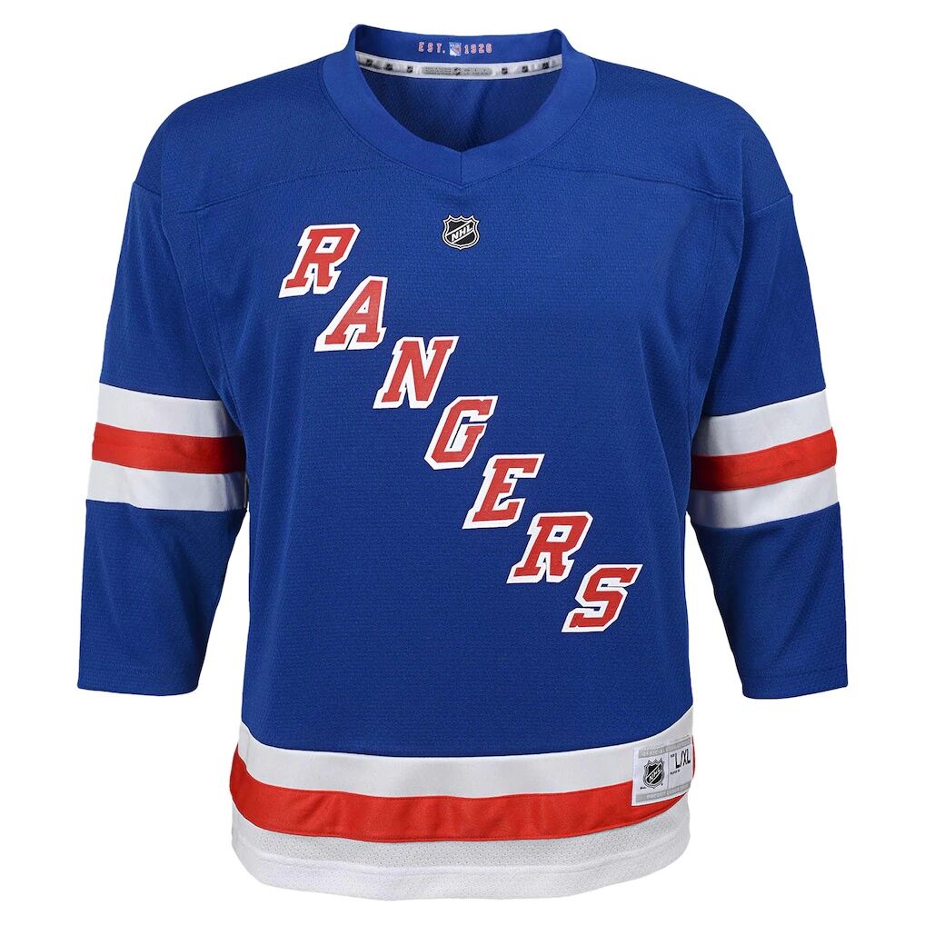 New York Rangers Youth Replica Custom Jersey