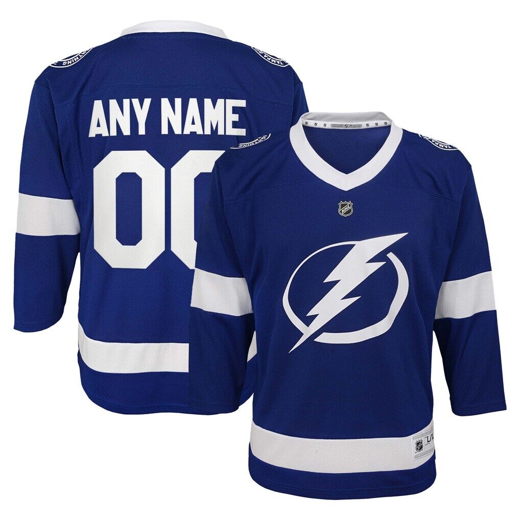 Tampa Bay Lightning Youth Replica Custom Jersey
