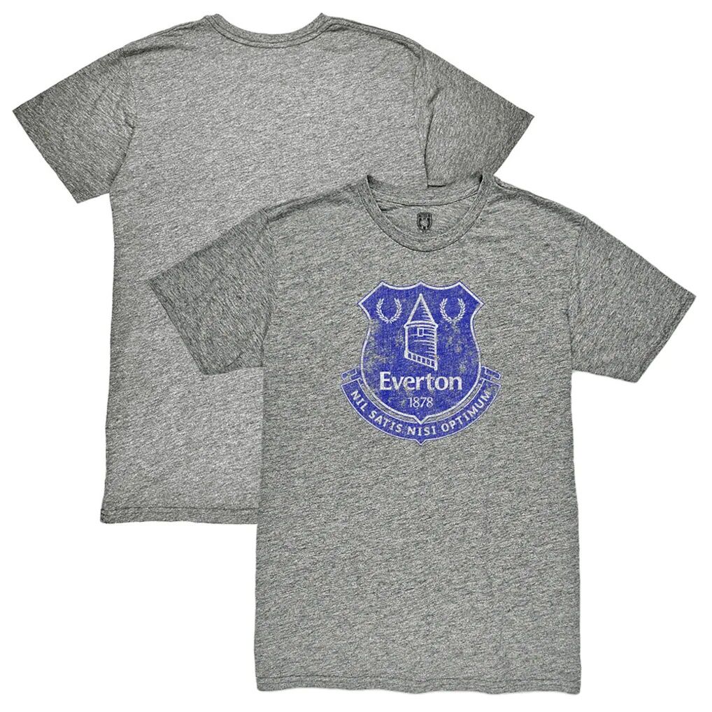 Everton 1863FC Color Badge Vintage Tri-Blend T-Shirt - Heather Gray