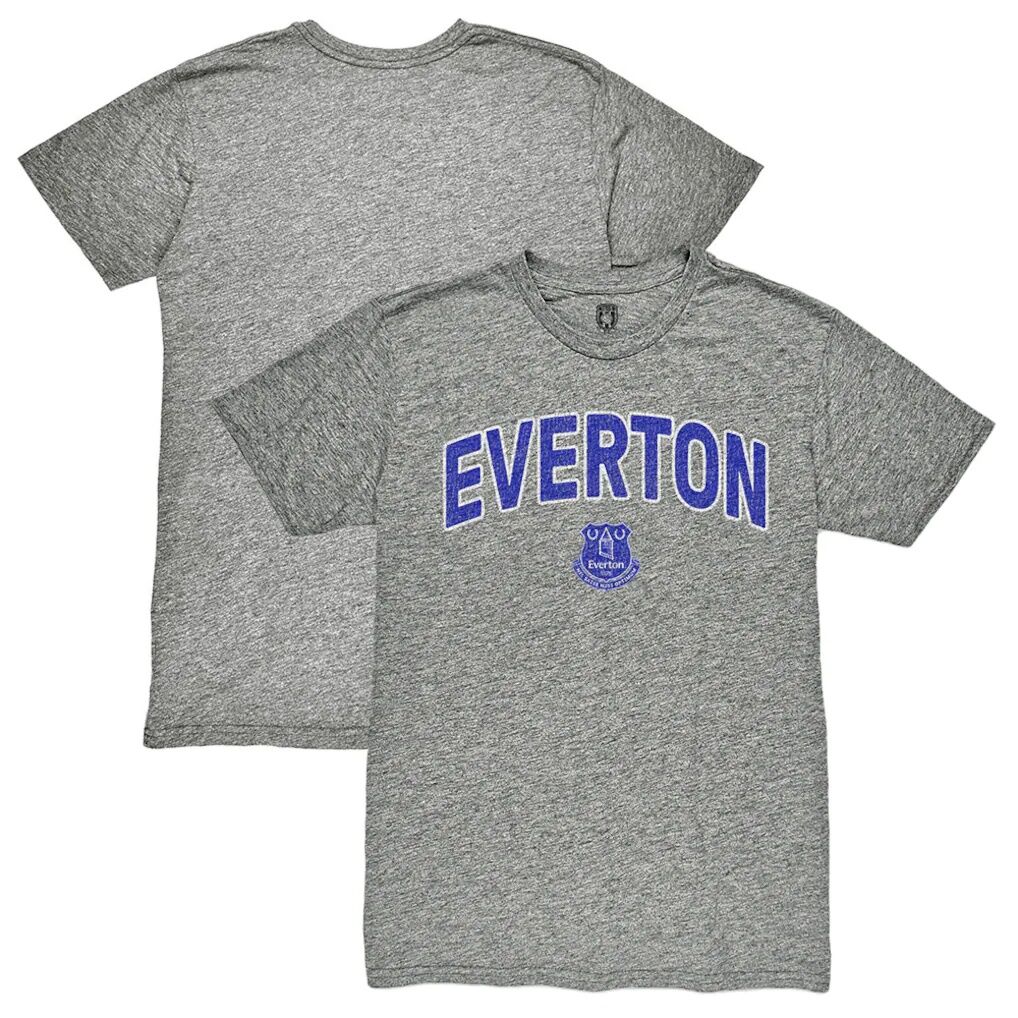 Everton 1863FC Wordmark Vintage Tri-Blend T-Shirt - Heather Gray