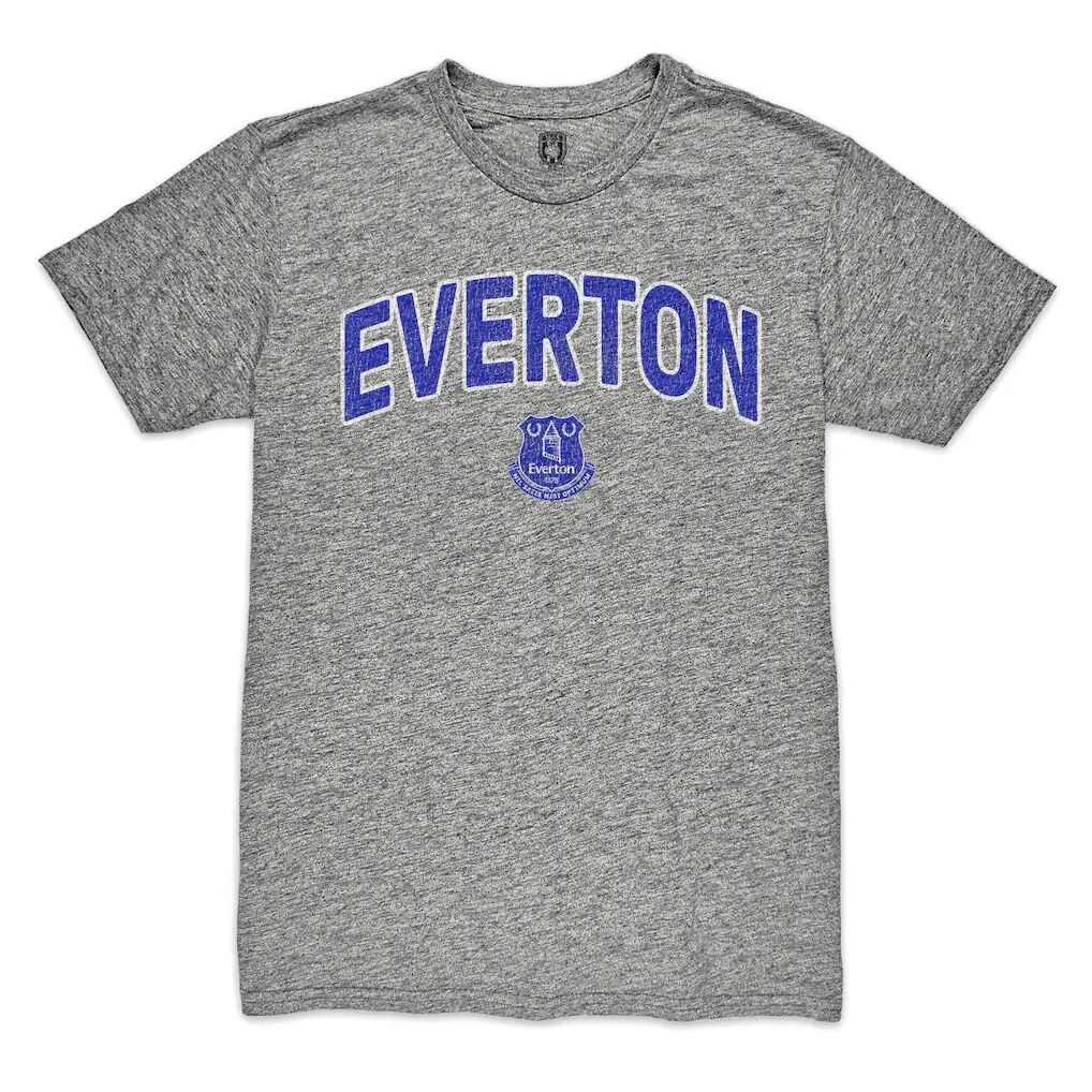 Everton 1863FC Wordmark Vintage Tri-Blend T-Shirt - Heather Gray