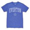 Everton 1863FC Athletic Wordmark Vintage Tri-Blend T-Shirt - Blue - Side View