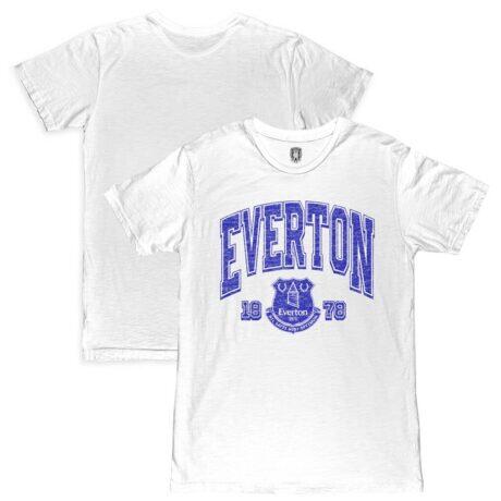 Everton 1863FC Wordmark T-Shirt - White - Front View