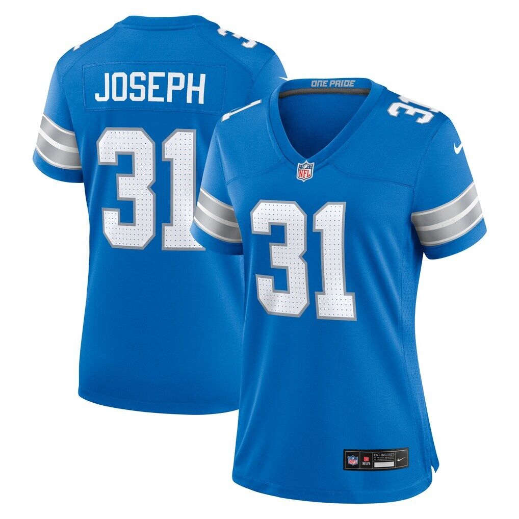 Kerby Joseph Detroit Lions Nike Women's Team Game Jersey