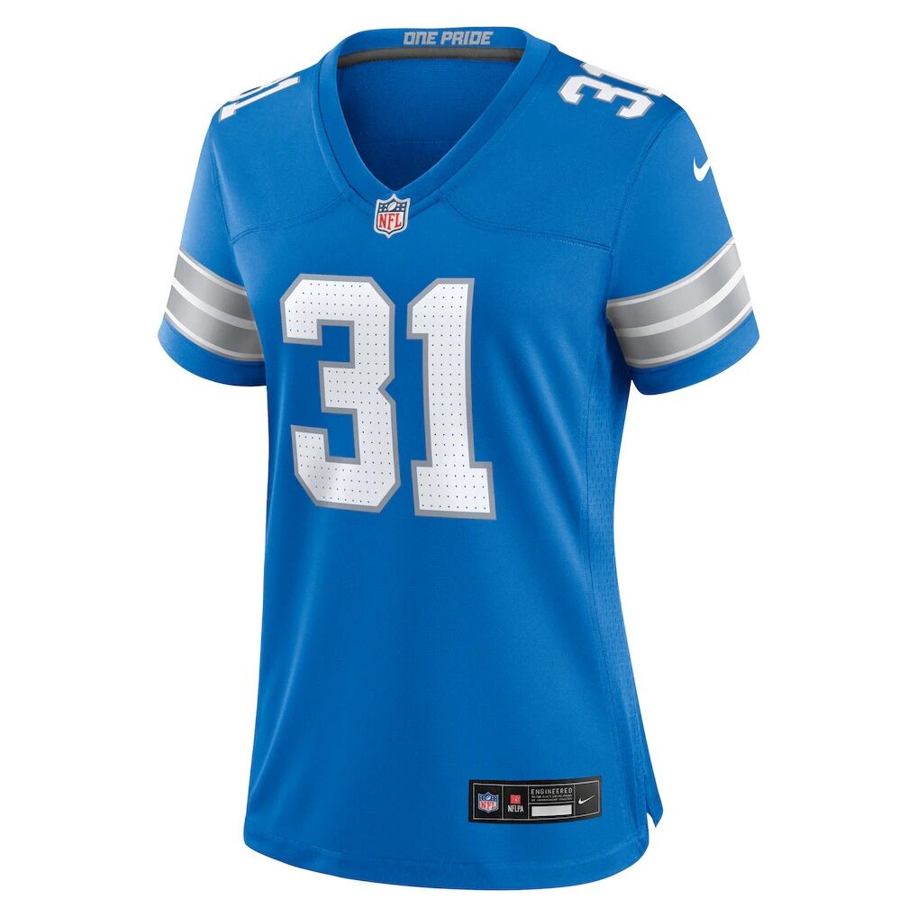 Kerby Joseph Detroit Lions Nike Women's Team Game Jersey