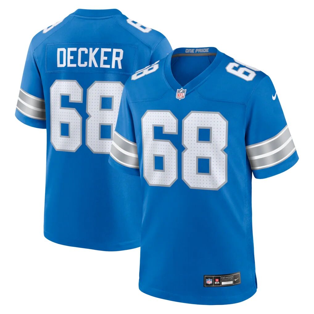 Taylor Decker Detroit Lions Nike Team Game Jersey