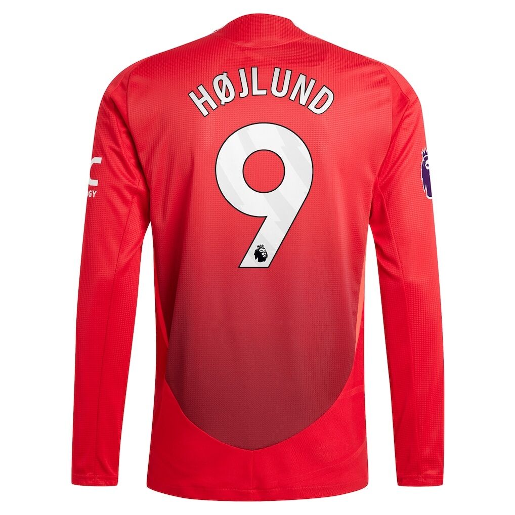 Rasmus Højlund Manchester United adidas 2024/25 Home Authentic Long Sleeve Player Jersey