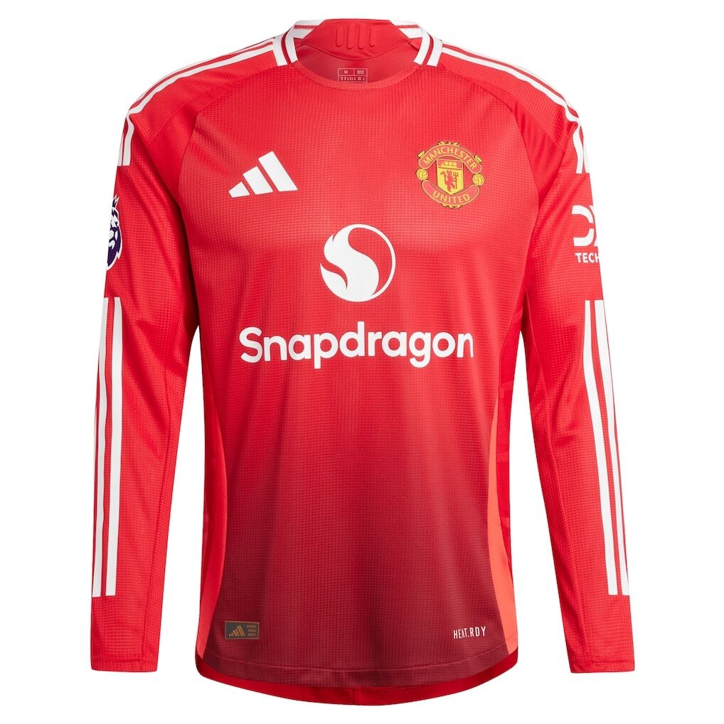 Rasmus Højlund Manchester United adidas 2024/25 Home Authentic Long Sleeve Player Jersey