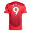 Rasmus Højlund Manchester United adidas 2024/25 Home Replica Player Jersey - Red - Detail View