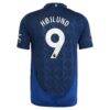Rasmus Højlund Manchester United adidas 2024/25 Away Authentic Player Jersey - Navy - Detail View