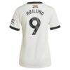 Rasmus Højlund Manchester United adidas Originals Women's 2024/25 Third Replica Jersey - Cream - Detail View