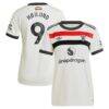 Rasmus Højlund Manchester United adidas Originals Women's 2024/25 Third Replica Jersey - Cream - Front View