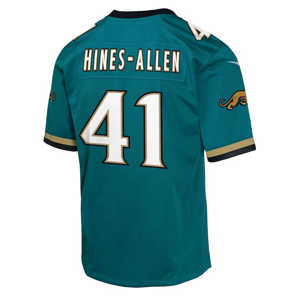 Josh Hines-Allen Jacksonville Jaguars Nike Youth Alternate 2 Prowler Throwback Game Jersey