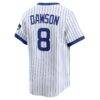 Andre Dawson Chicago Cubs Nike Throwback Cooperstown Collection Limited Jersey - White - Detail View