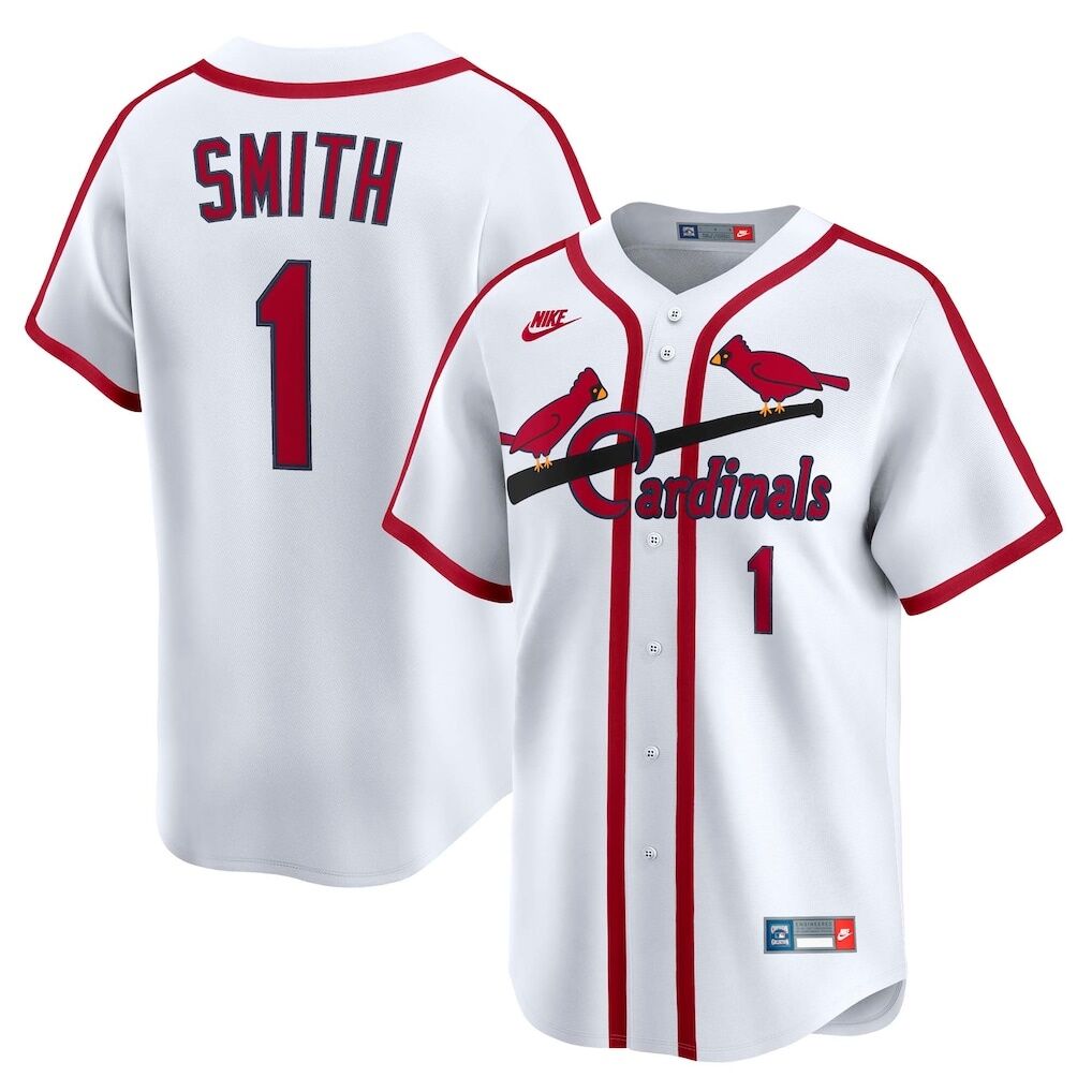 Ozzie Smith St. Louis Cardinals Nike Throwback Cooperstown Collection Limited Jersey