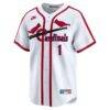 Ozzie Smith St. Louis Cardinals Nike Throwback Cooperstown Collection Limited Jersey - White - Side View
