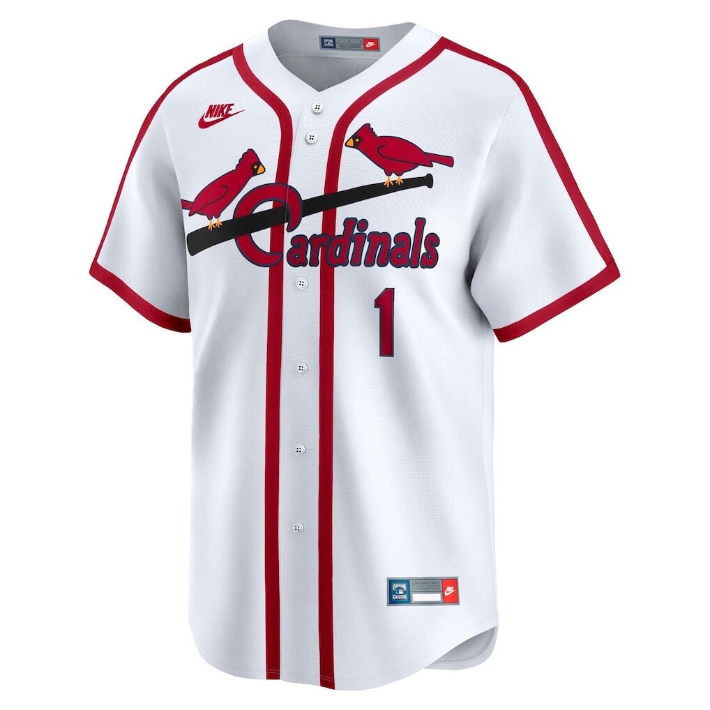 Ozzie Smith St. Louis Cardinals Nike Throwback Cooperstown Collection Limited Jersey