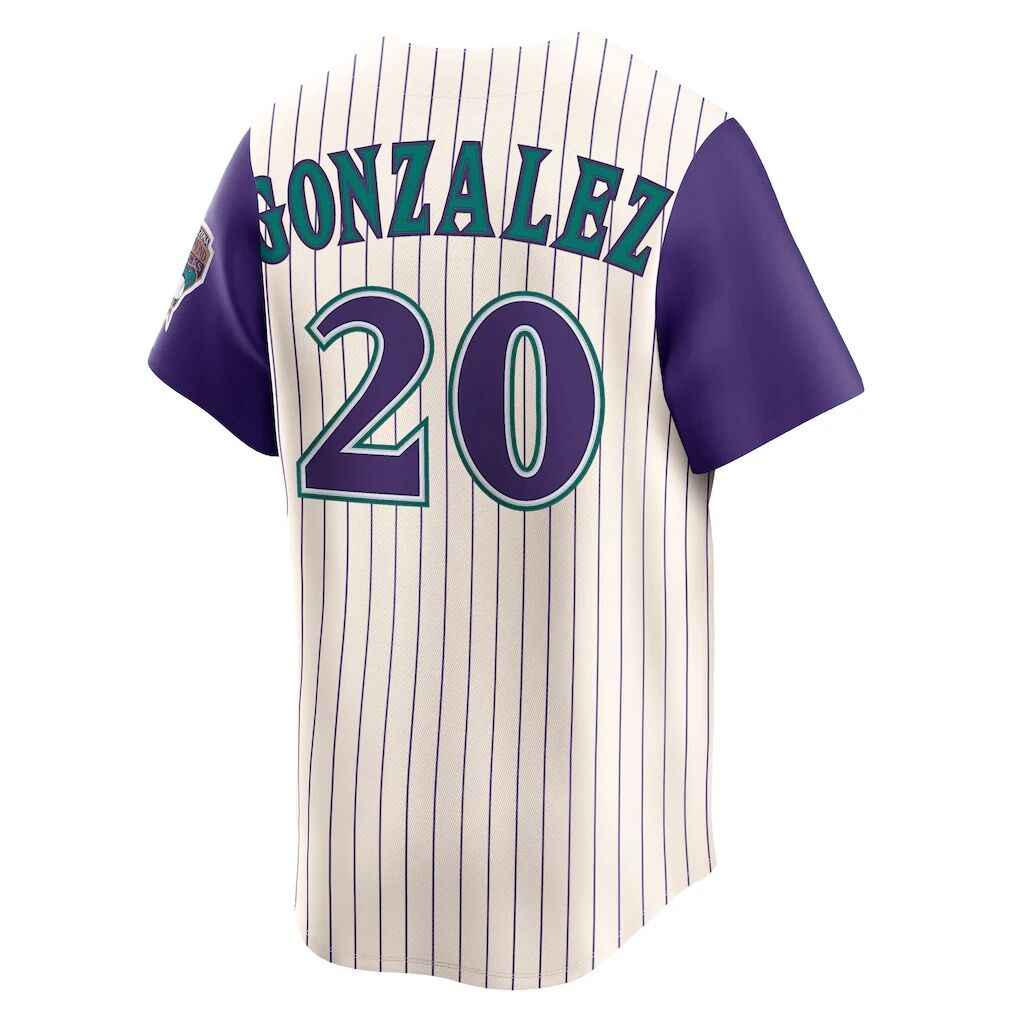 Luis Gonzalez Arizona Diamondbacks Nike Throwback Cooperstown Collection Limited Jersey