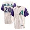 Luis Gonzalez Arizona Diamondbacks Nike Throwback Cooperstown Collection Limited Jersey - Cream - Front View