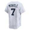 Mickey Mantle New York Yankees Nike Throwback Cooperstown Collection Limited Jersey - White - Detail View