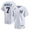 Mickey Mantle New York Yankees Nike Throwback Cooperstown Collection Limited Jersey - White - Front View
