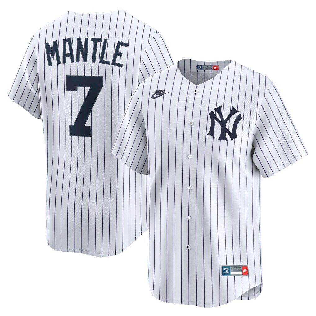 Mickey Mantle New York Yankees Nike Throwback Cooperstown Collection Limited Jersey