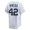 Mariano Rivera New York Yankees Nike Throwback Cooperstown Collection Limited Jersey - White - Detail View