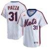 Mike Piazza New York Mets Nike Throwback Cooperstown Collection Limited Jersey - White - Front View