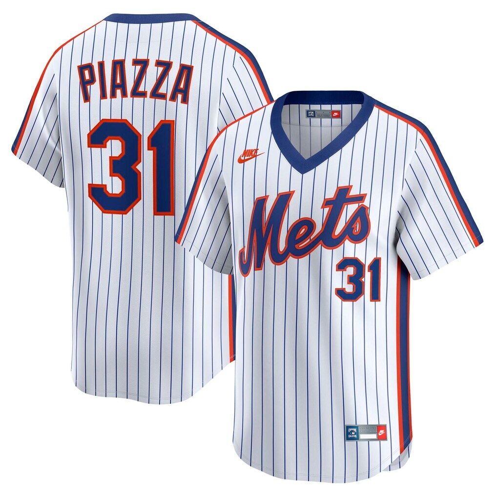 Mike Piazza New York Mets Nike Throwback Cooperstown Collection Limited Jersey