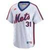 Mike Piazza New York Mets Nike Throwback Cooperstown Collection Limited Jersey - White - Side View