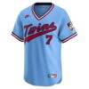 Joe Mauer Minnesota Twins Nike Throwback Cooperstown Collection Limited Jersey - - Side View