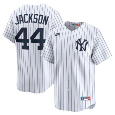 Reggie Jackson New York Yankees Nike Throwback Cooperstown Collection Limited Jersey - White - Front View