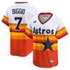Craig Biggio Houston Astros Nike Throwback Cooperstown Collection Limited Player Jersey - White - Front View